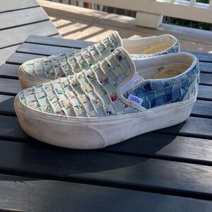 Vans Multicolor Woven Slip-Ons